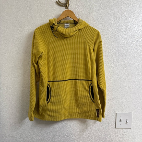 Melanzana Tops - Melanzana Microgrid Hoodie Yellow Size Medium
